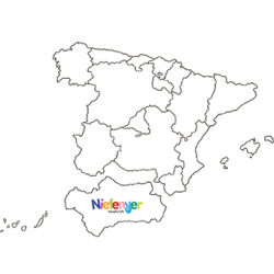 Carte géante de l'Espagne
